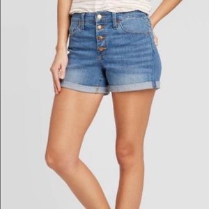 Universal Thread High Rise Midi Jean Shorts